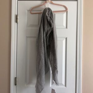 Lauren Conrad silver sequin blanket scarf